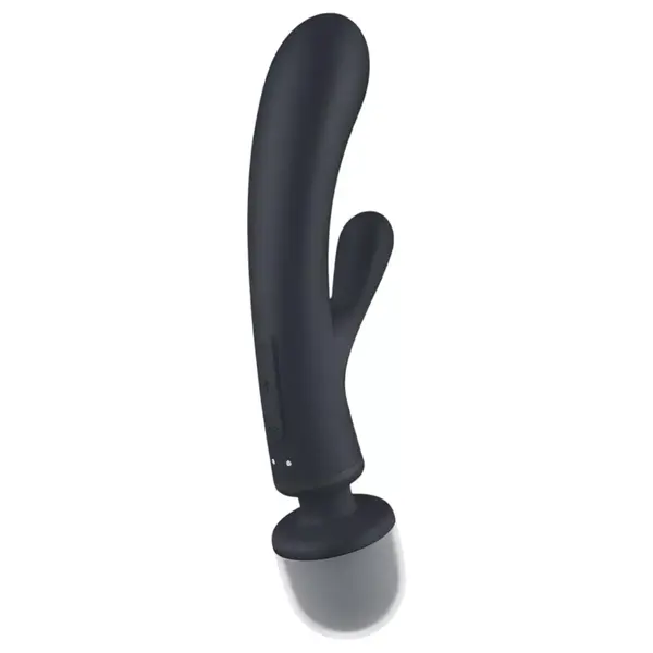 Мултифункционален вибратор 3-в-1 Satisfyer Triple Lover, Сребрист / Черен