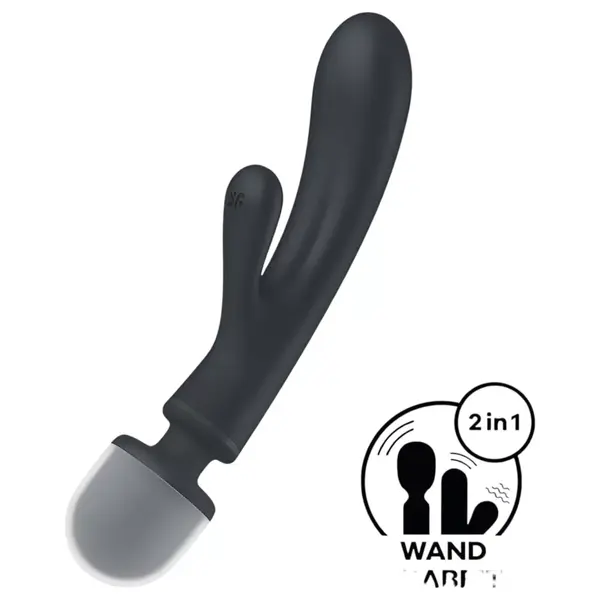 Мултифункционален вибратор 3-в-1 Satisfyer Triple Lover, Сребрист / Черен
