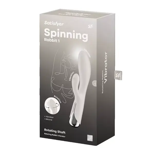 Въртящ се вибратор Заек Satisfyer Spinning Rabbit 1, Бежов