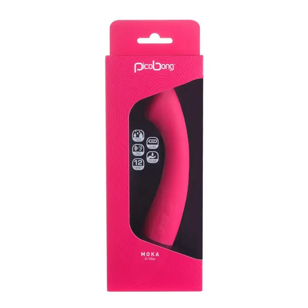 Вибратор за G-точка Moka G-Vibe, 12 функции, 19.7 см, Вишна