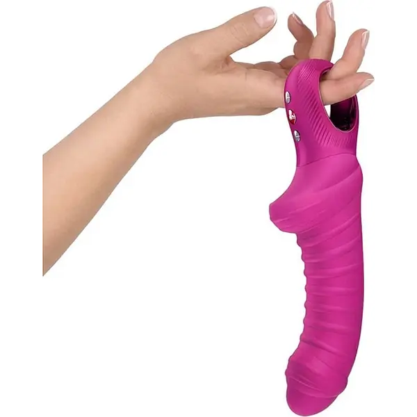 Мощен силиконов вибратор Fun Factory Tiger, Магента