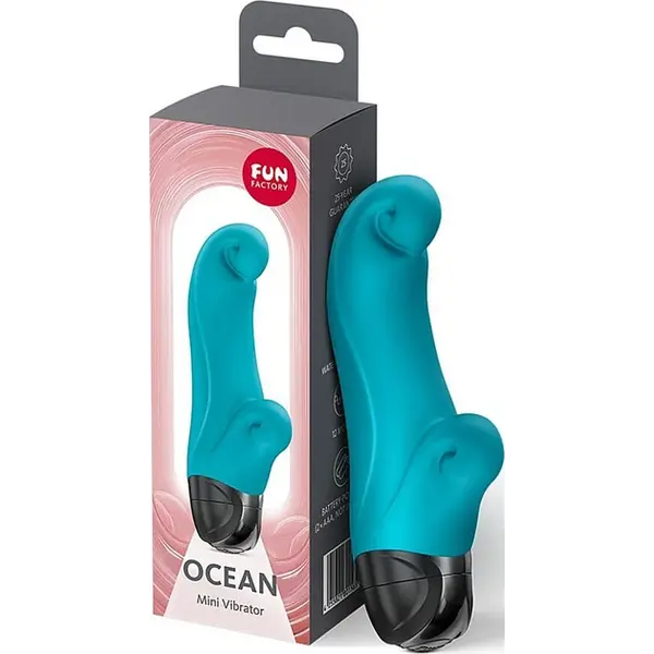 Вибратор за двойна стимулация Fun Factory Ocean, Аквамарин