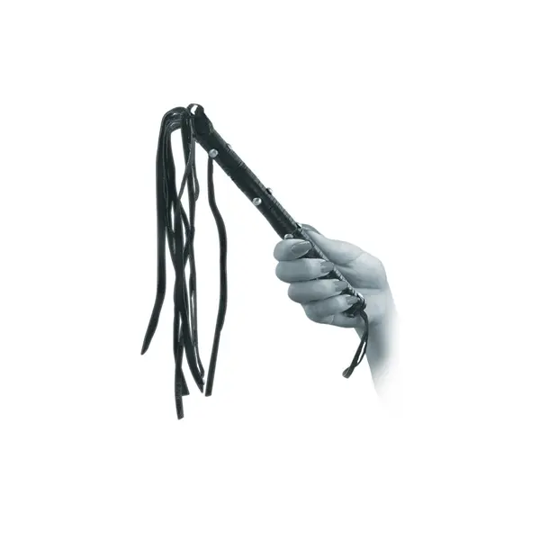 BDSM комплект аксесоари Lover's Fantasy Kit Fetish Fantasy Series, белезници камшик превръзка, черно/сребрист