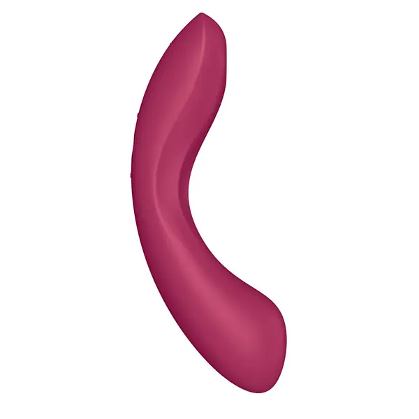 Мултифункционален вибратор с въздушни вълни Satisfyer Curvy Trinity 1, Червен