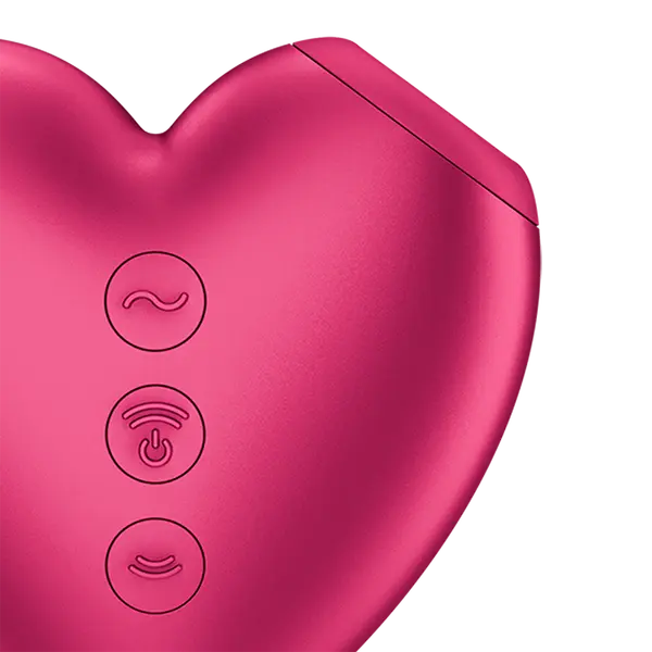 Клиторен стимулатор с въздушни вълни и вибрация Satisfyer Cutie Heart, Розов