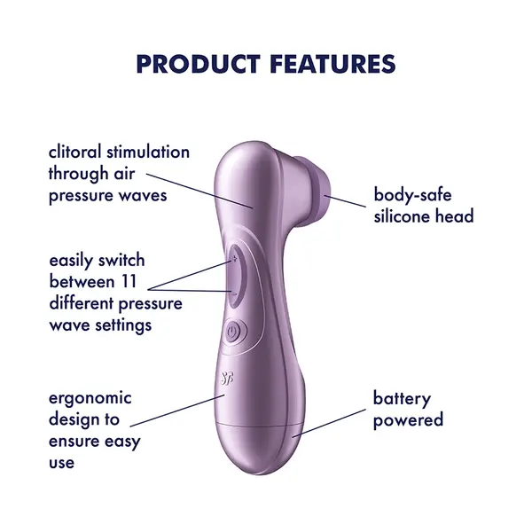 Клиторен стимулатор с въздушни вълни Satisfyer Pro 2 Generation 2