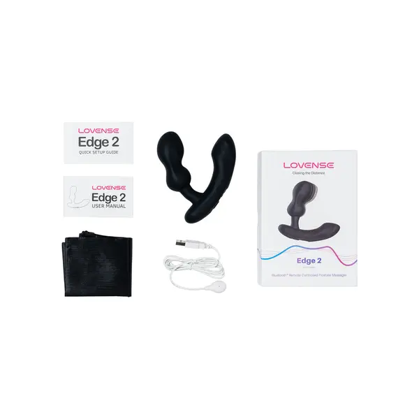 Смарт простатен вибратор Lovense Edge 2, Черен