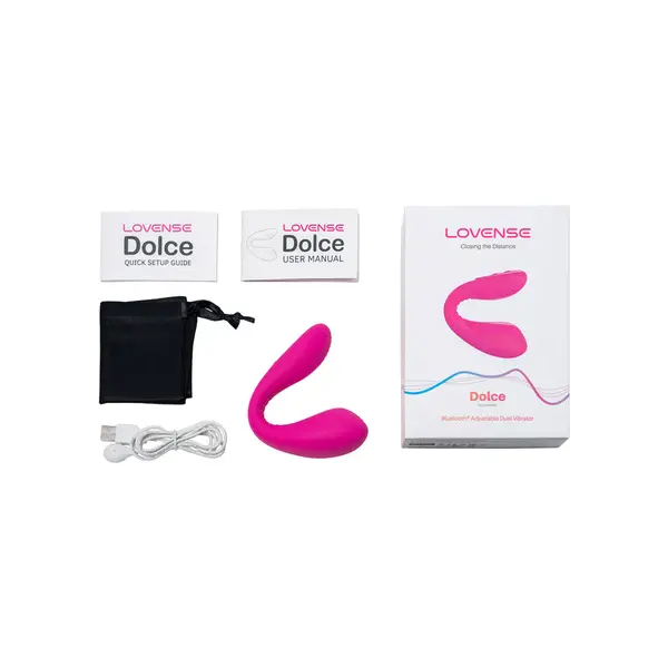 Смарт вибратор за двойна стимулация Lovense Dolce, Розов