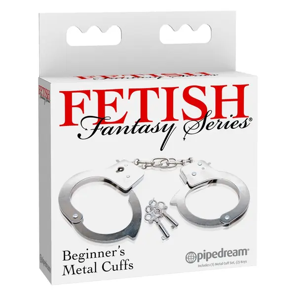 BDSM метални белезници за начинаещи Beginner's Metal Cuffs Fetish Fantasy Series – сребристи