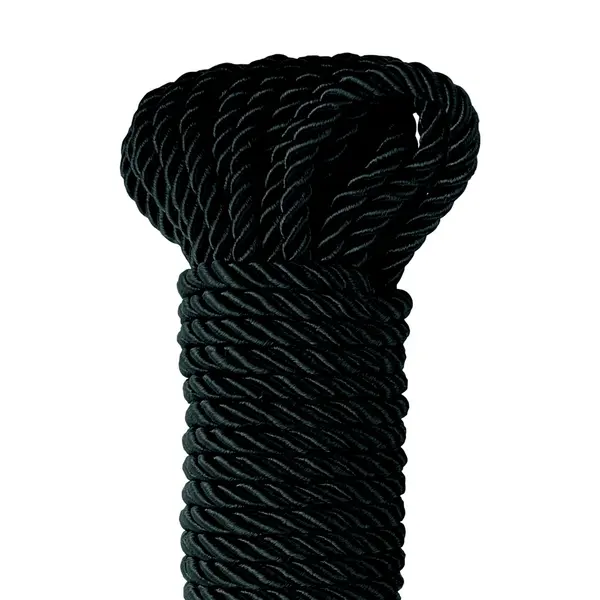 BDSM копринено въже за бондаж 10 м Deluxe Silk Rope Fetish Fantasy Series – черно