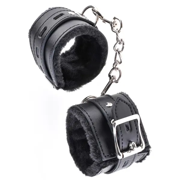 BDSM белезници Cumfy Cuffs Fetish Fantasy Series, меки маншети, черен