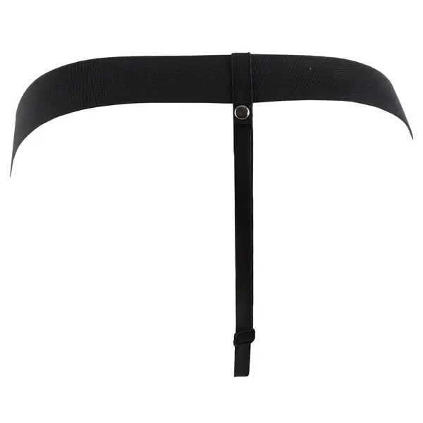 Кух страпон колан 24 см с тестиси за удължаване и пегинг Hollow Strap-On with Balls Fetish Fantasy Series – тъмно телесен/черен