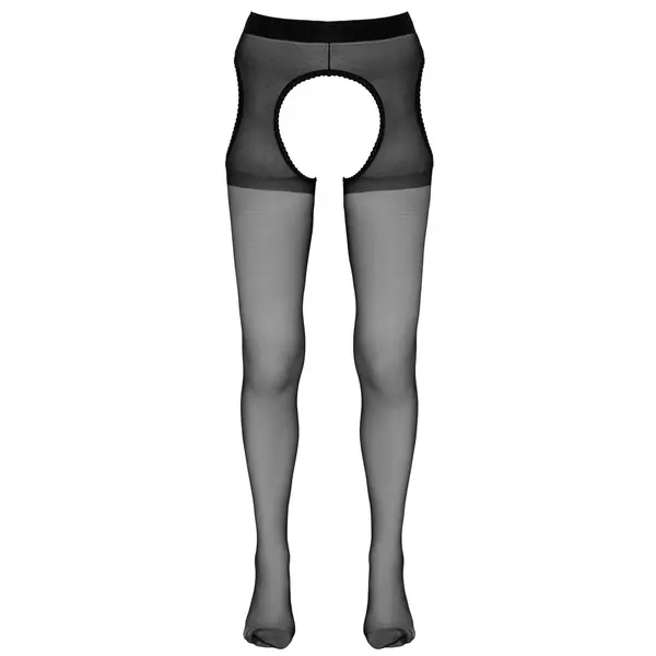 Чорапогащник с визия на жартиери Cottelli LEGWEAR – Отворен дизайн и дантела