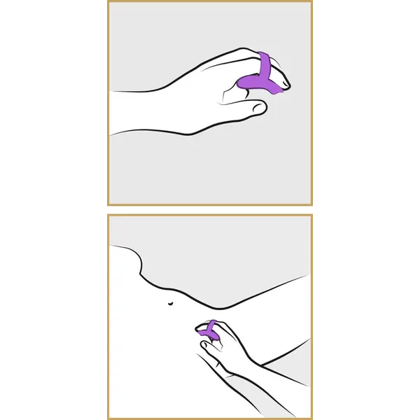 Вибратор за пръсти Finger Vibe Fantasy For Her, 10 режима, силикон, лилав