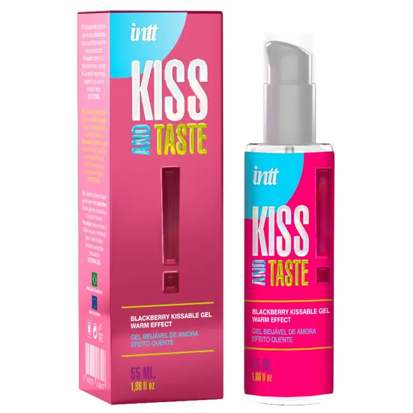 Ядлив лубрикант със затоплящ ефект, intt Kiss and Taste! Blackberry, 50 мл