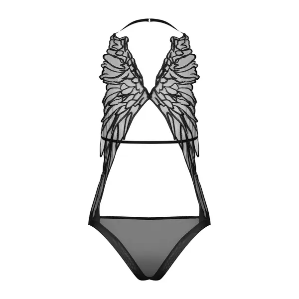 Елегантно еротично теди с крила Alifini, Obsessive, S/M