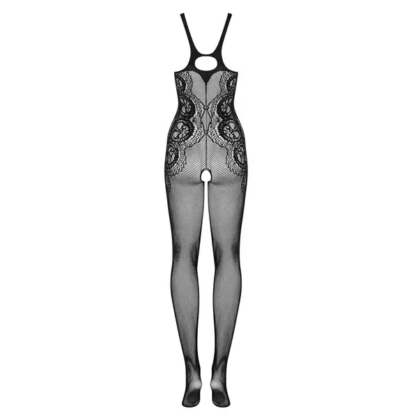 Еластичен мрежест костюм с отворено дъно, Obsessive G335, S-L