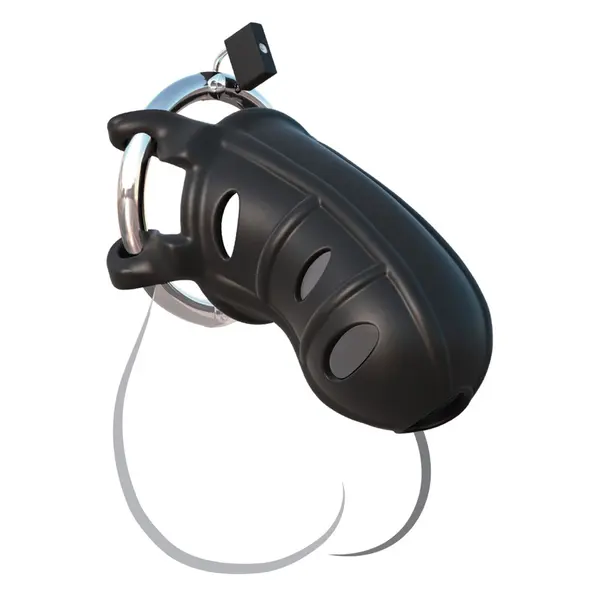 Пенис клетка с катинар C-Ringz Hardcore Cock Blocker Fantasy, силикон, регулируем, черен