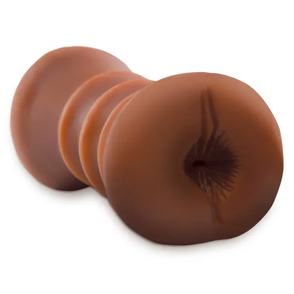 Мастурбатор вагина и анус Flip A Sista Over Pipedream – стискащ handjob, 14,8 см, тъмен тен