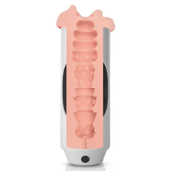 Вибриращ мастурбатор вагина Mega Grip Stroker Pussy Pipedream – стискане и вибрации, 23,7 см, светъл тен